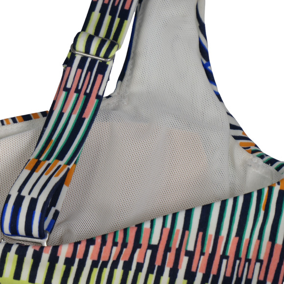 Athleta Bikini Top Womens Size 34 B C Rainbow Remove Pads Underwire Mesh Lined - Picture 5 of 7